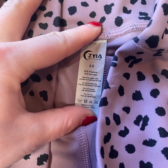 Zyia Lilac Jaguar Fit n Free Hi-Rise 7/8 Leggings - Picture 7 of 10